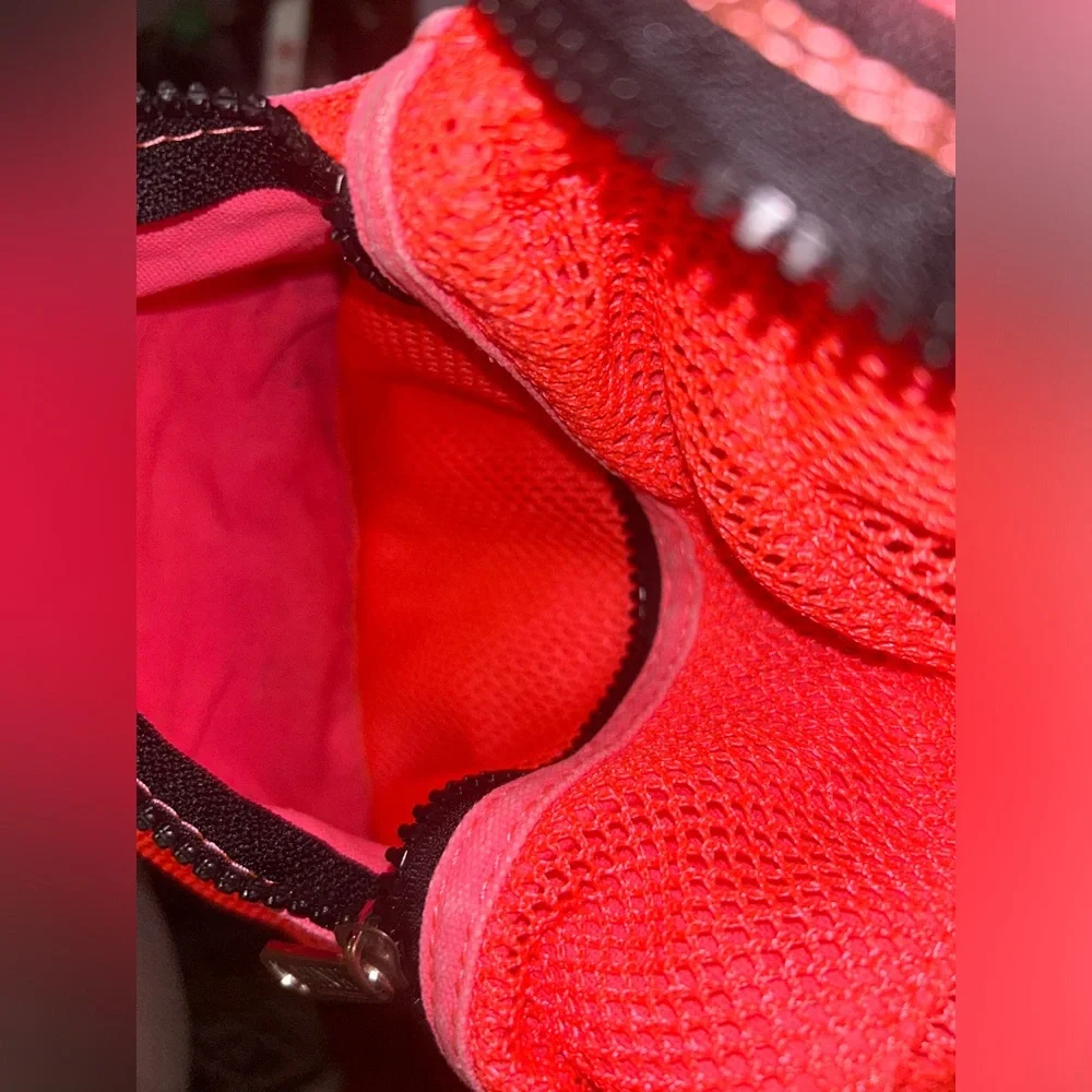 PINK By Victoria’s Secret Pink/Orange Mesh Book Bag with Zip Closure - Picture 11 of 13